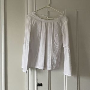 Loft White Top with Ties